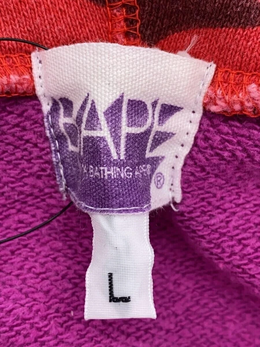 A BATHING APE (BAPE) Felpa con cappuccio mimetica multicolore Bape OG Crazy vintage OG Nio epoca taglia L
