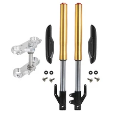 630mm Upside Down Front Fork Shock 45mm/48mm Triple Tree Clamp Set for Pit Bike
