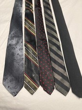 Vintage 1950"s And 1980"s Skinny Men Ties Various Designs