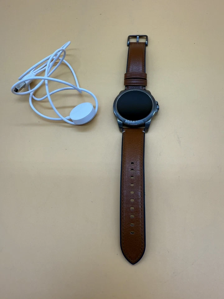 Fossil Men's Gen 5E Touchscreen Smartwatch - Brown - Leather Band 44mm - FTW4055 - Image 3 of 4