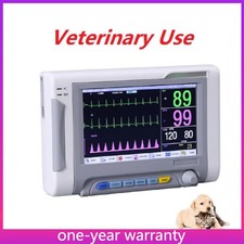 Portable 7" 6-Parameter Vital Signs Monitor ECG NIBP SPO2 RESP PR TEMP