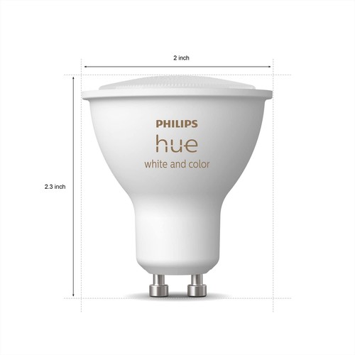 Smart 60W GU10 LED Bulb - White and Color Ambiance Color-Changing Light - 1 P... - Picture 5 of 6