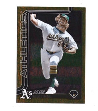 JOEY ESTES 16/50 Gold Foil 2025 Topps Series 2 #446 Athletics