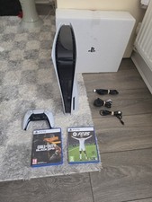 Playstation 5 disc edition Console,Hdml, 2 Game Disc and 1 DualSense controller.