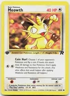 New ListingMeowth 62/82 Common Team Rocket Pokemon 1st Edition Lightly Played