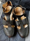 Vionic Faye Black Leather T-Strap Platform Clogs Stud Sandals 18235 Wm 11  42 Ex — photo 6