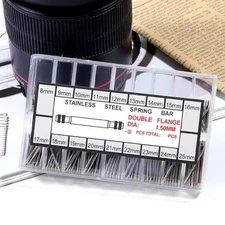 360pcs Watch Band Pins, Stainlesss Steel Spring Bars 8mm-25mm, 1.5mm Dia