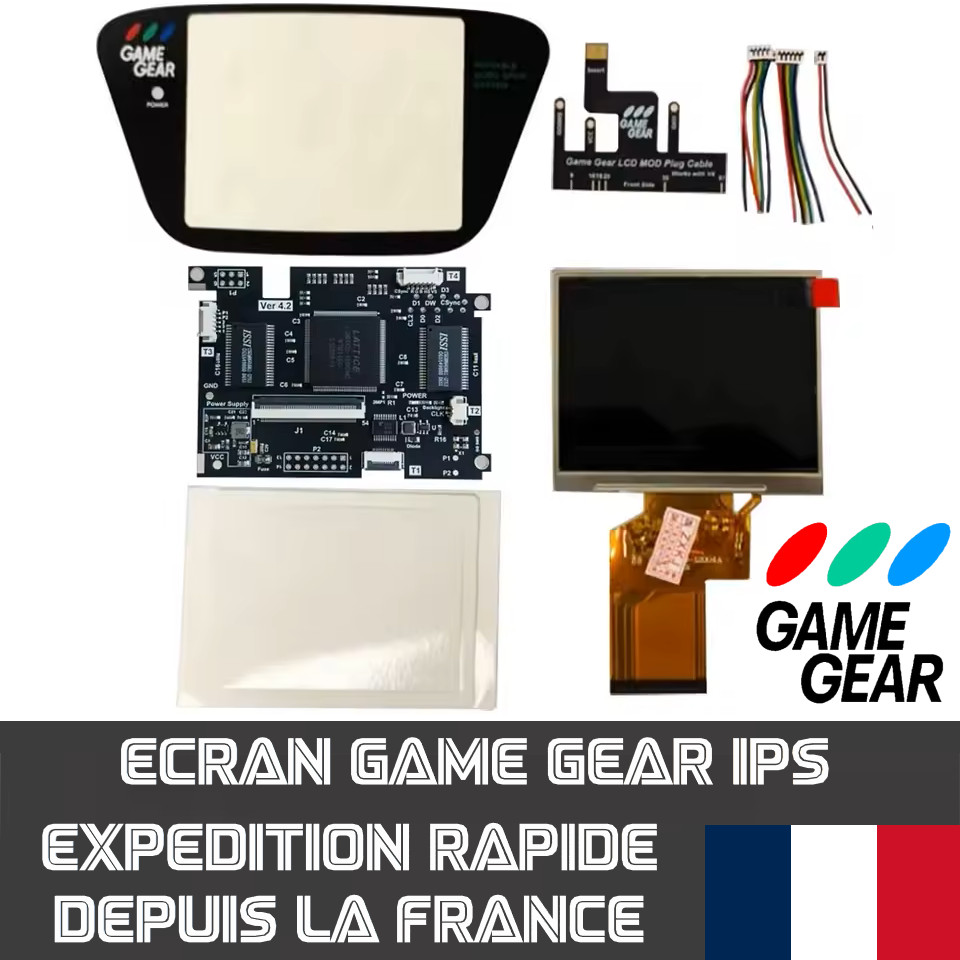 Ecran IPS pour Console Sega Game Gear Écran LCD - Expédition depuis la France