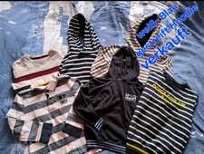 5 Hoodie/ Pullover Größe 122/128 Gestreift Jungen Kapuze