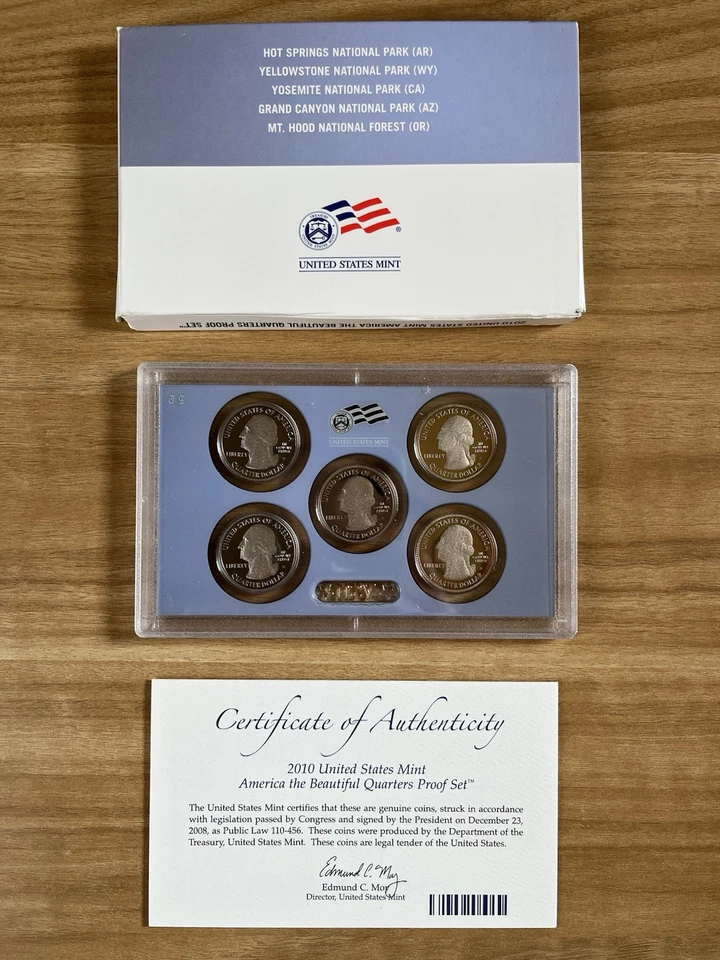 Complete Set US Mint America The Beautiful Clad Quarters Proof Sets 2010-2020 - Image 3 of 4
