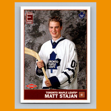 Matt Stajan Rookie #138 2003-04 Pacific Exhibit Yellow Backs Toronto Maple Leafs
