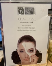 Charcoal Spa Treatment Mask, 2 Facial Treatments
