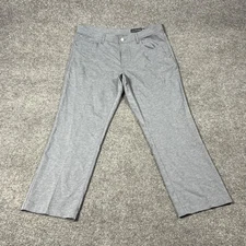 Dunning Pants Mens 35 Gray Golf Performance Stretch 5-Pocket Chino Lightweight