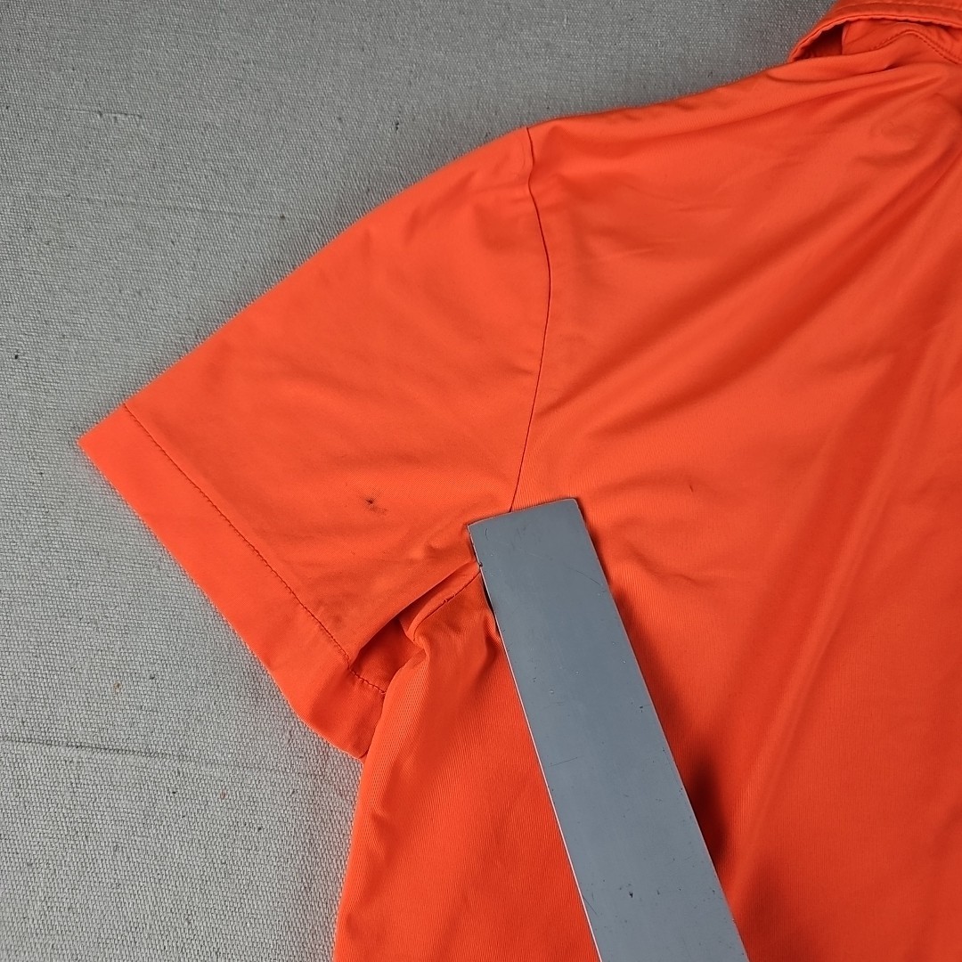 Polo Ralph Lauren Performance Mens Medium Orange Polo Stretch Casual Golf Preppy thumbnail 8