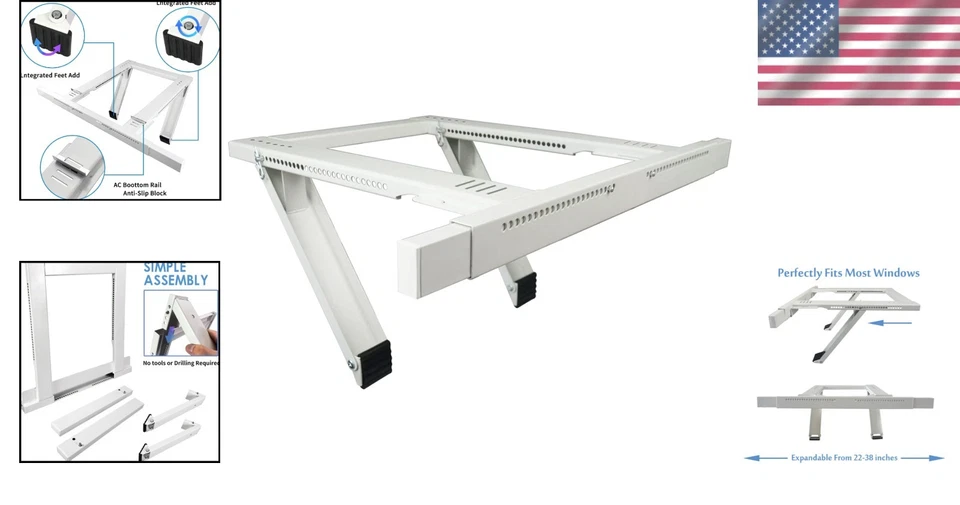 Universal Adjustable AC Bracket – Wall-Mount for Windows 22-38 Inches Wide - Image 2 of 4