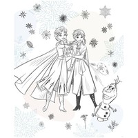 Komar Tapete - Disney Frozen Sketch Sisters - 250 X 200 Cm