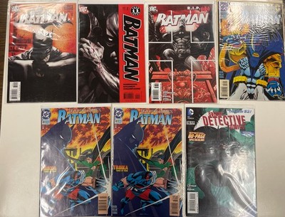 Batman 7 Book Variant Lot ( 2nd Prints, Variants, Newsstand)