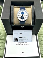 IWC Portugieser Chronograph Stainless Steel 41 mm Watch IW371620 B&P 9