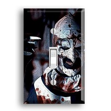 Art the Clown Terrifier Horror Decor Movie Psychopath Light Switch Cover Plate