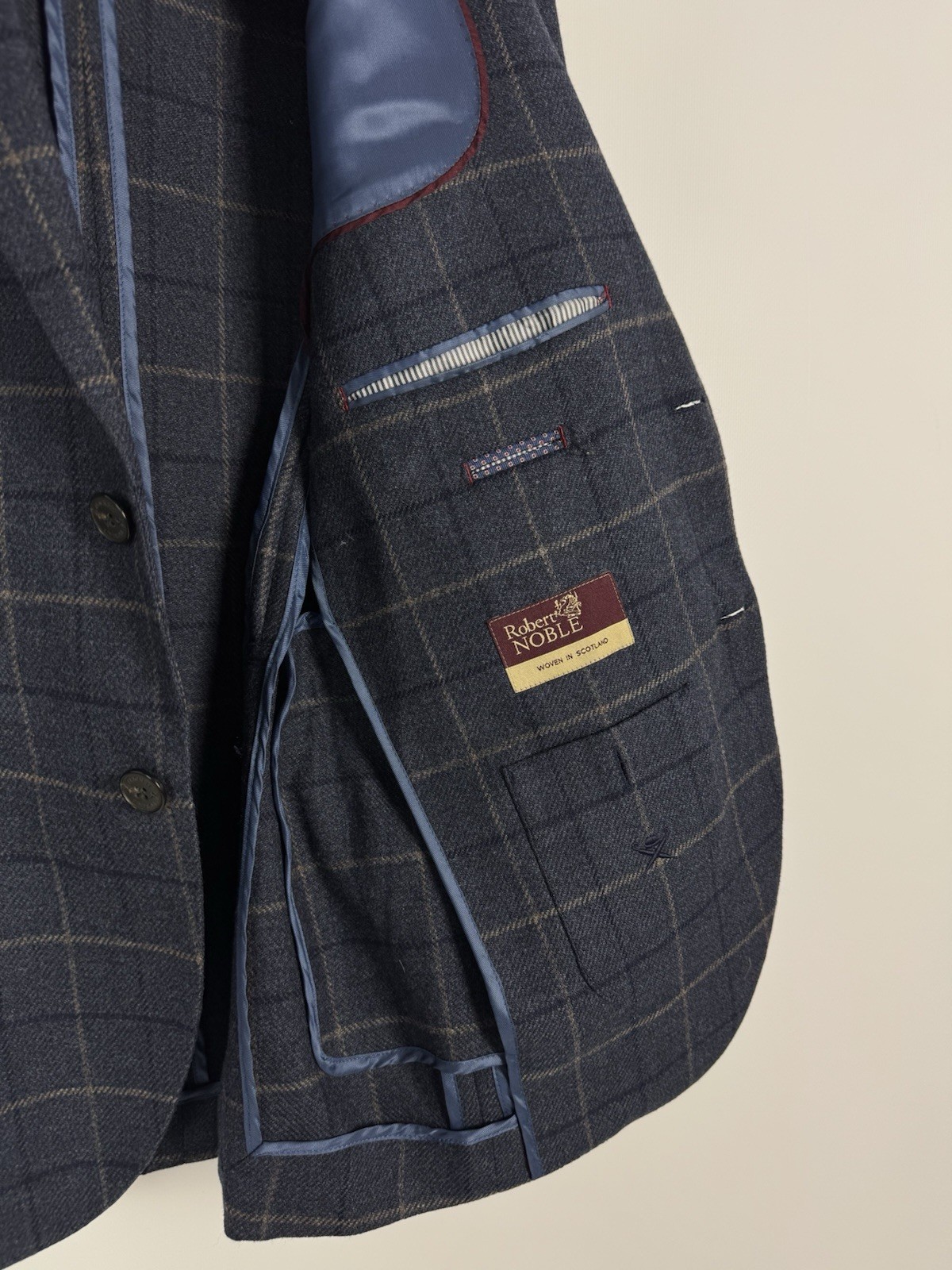 Hackett Wool Winter Check Blazer Jacket - image 13