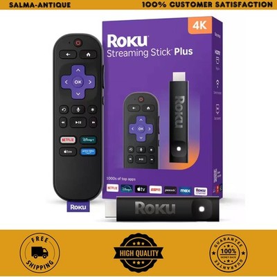 Roku Streaming Stick Plus 2025 4K HDR Media Device with Voice Remote 3830R