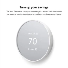 Google Nest Thermostat   Sealed box.  (4th generation.) G4CVZ.   White/snow