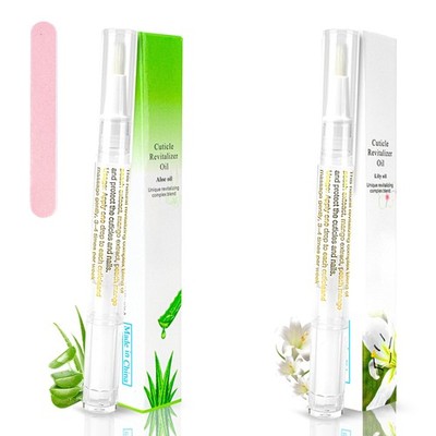 Foncomy 2PCS Cuticle Oil Pen for 0.07 Fl Oz (Pack of 2), Lily & Aloe Flavor
