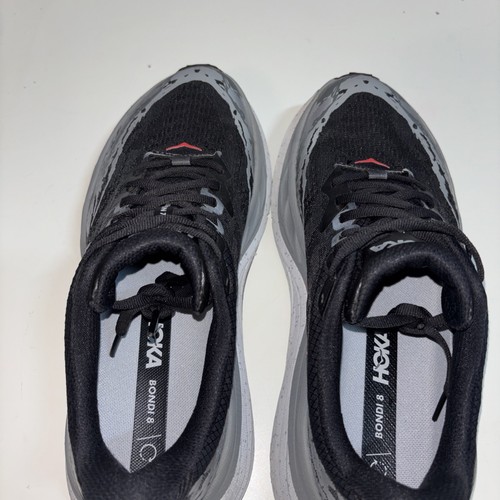Hoka Men’s 8 D one one Stinson 7 Shoes Trail Running Sneaker Black Gray EUC!! - Picture 11 of 16