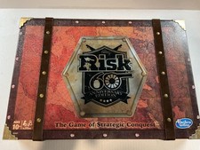 RISK 60th Anniversary Edition Board Game Metal Studded Chest Complete