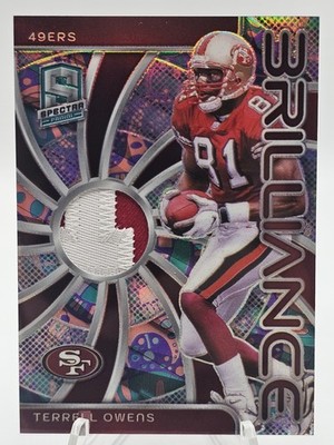 Terrell Owens 2024 Panini Spectra Brilliance #BRI-TOS Psychedelic #3/5 49ers