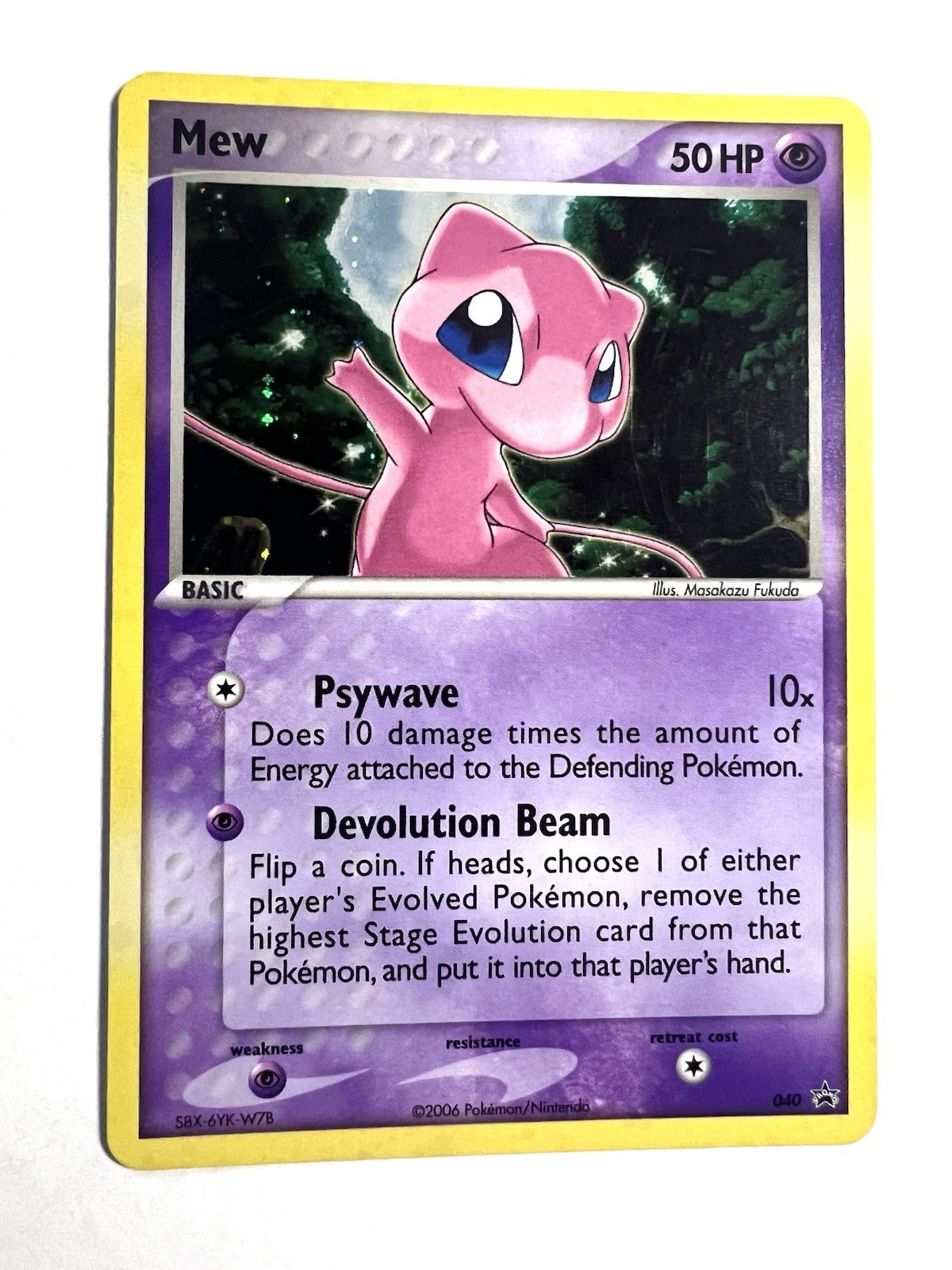 Mew 040 Nintendo Holo Black Star Promo Pokemon Card NM ✨