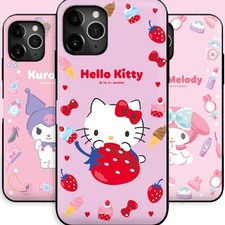 Sanrio Circle Happiness Card Door Case for Galaxy S23 S22 S21 Ultra Plus Korea