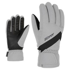 Ziener Women's Alpine Ski Leather Gloves KAITI grey