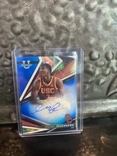 2022-23 Bowman's University Best Vincent Iwuchukwu Blue Refractor Auto /150 USC