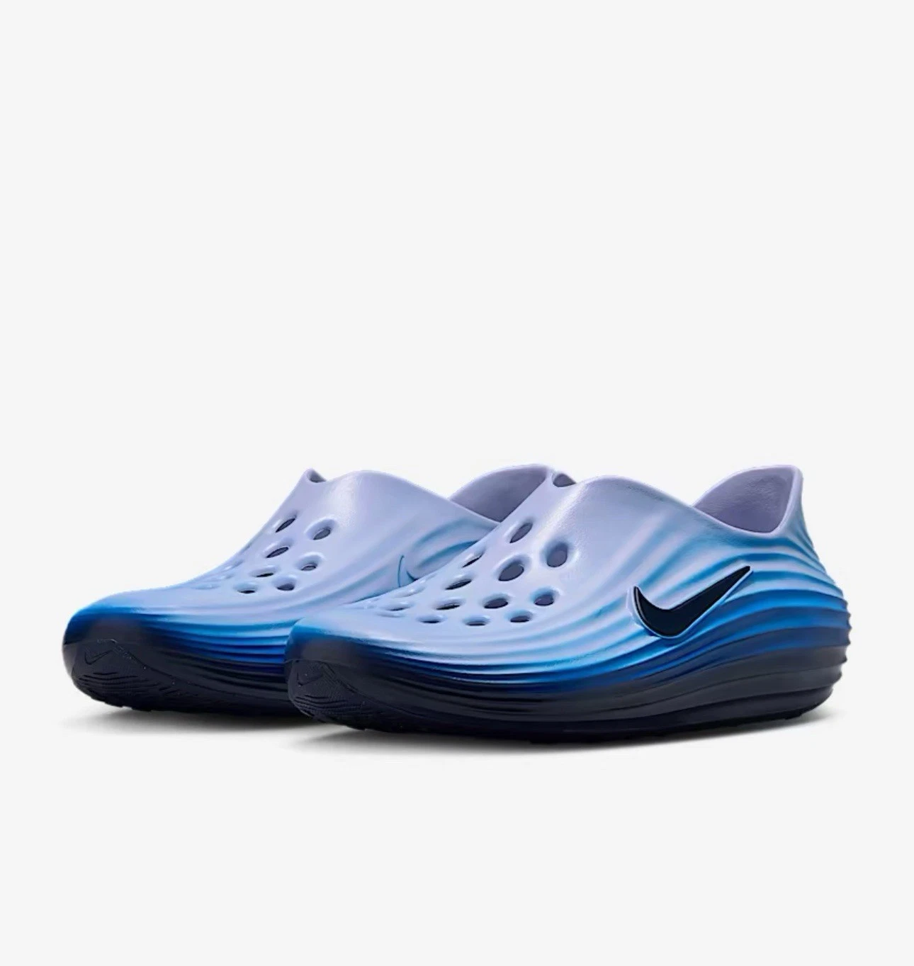 US Uomo 10 NIKE REJUVEN8 REACTX Zoccoli Blu Cometa Slides NUOVI CON SCATOLA IB6366 400