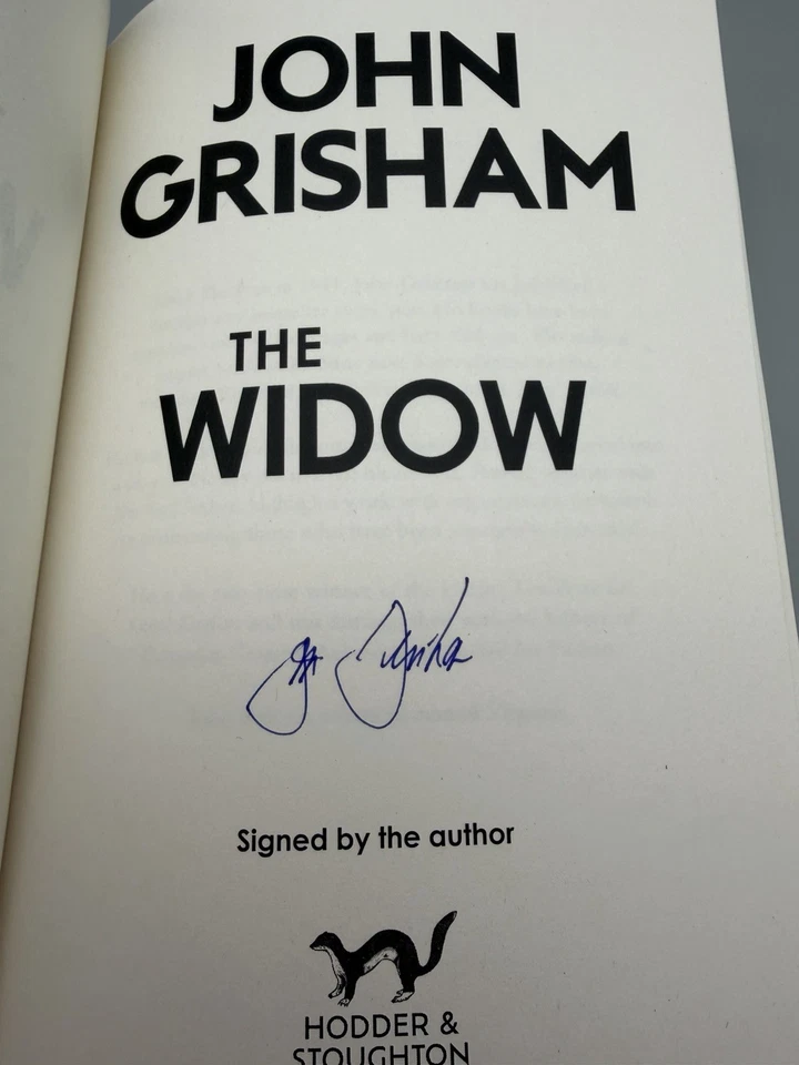 SIGNED - The Widow By John Grisham New 1st Edition Hardback (DAMAGED) - Image 2 of 4