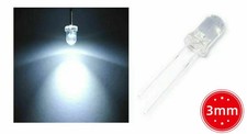 10-1000pcs 3mm LED Light Clear White Lights Bright DIY Kit US Seller Fast Ship