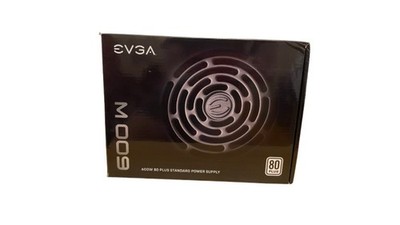 EVGA 600 W1 600W 80 PLUS ATX Power Supply PSU 24-Pin Black 100-W1-0600-K1