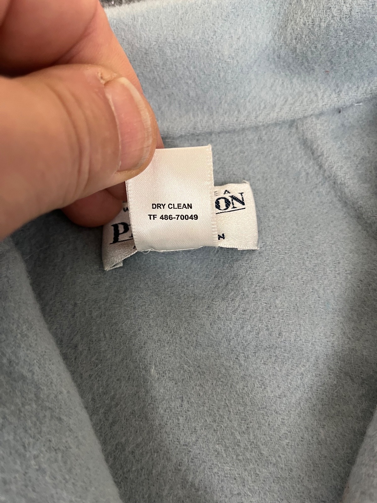 Pendleton Gray And Light Blue Reversible Merino W… - image 5