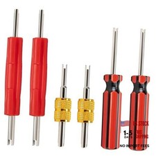 6 Pcs Valve Stem Removal Tool, Single and Double Head Schrader Valve Tool, AC