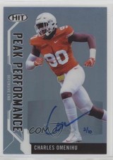 2019 Sage Hit Premier Draft Peak Performance Blue 3/10 Charles Omenihu Auto nd3