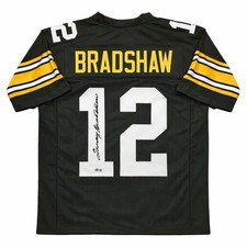 Terry Bradshaw Signed Steelers Jersey #12 Auto Beckett BAS HOF XL