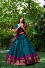 New Arrival Poly Cotton Lehenga Choli With Fancy Dupatta For Women  Girls