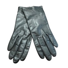 Fownes Vintage NWT Leather Gloves Black Women Lined Driving Gloves Small Size 7