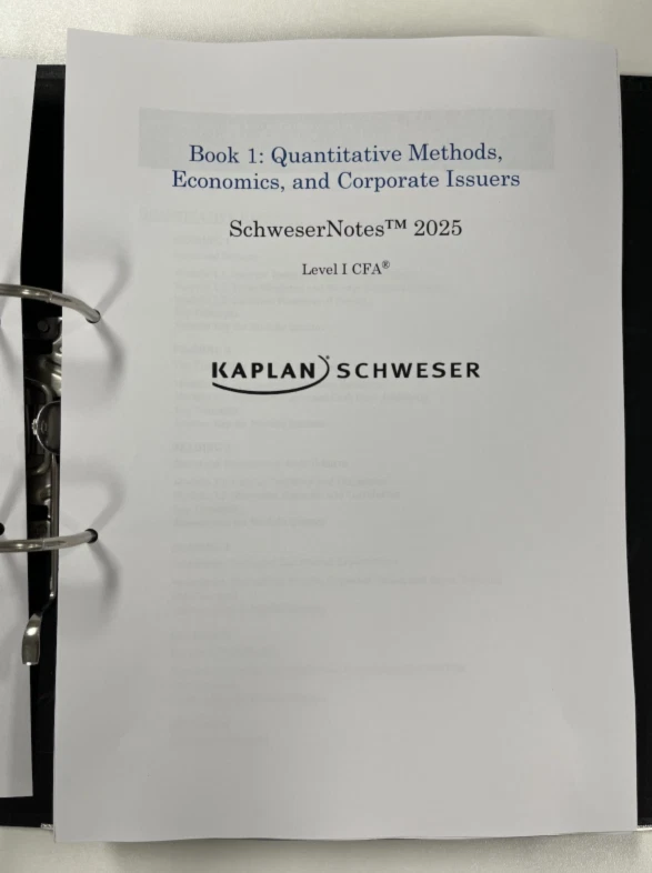 Kaplan Schweser Notes CFA Level 1 2025 (Books 1-4, Full Set, Compact, Critical) - Image 4 of 4