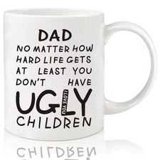 Fathers Day Dad Gifts from Daughter Son 11oz Funny Coffee Mug for Dad Husban...