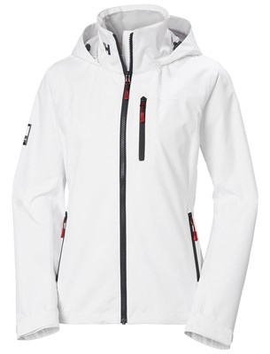Helly-Hansen Women s Crew Hooded Sailing Jacket 2.0, 001 X-Large, 001 White