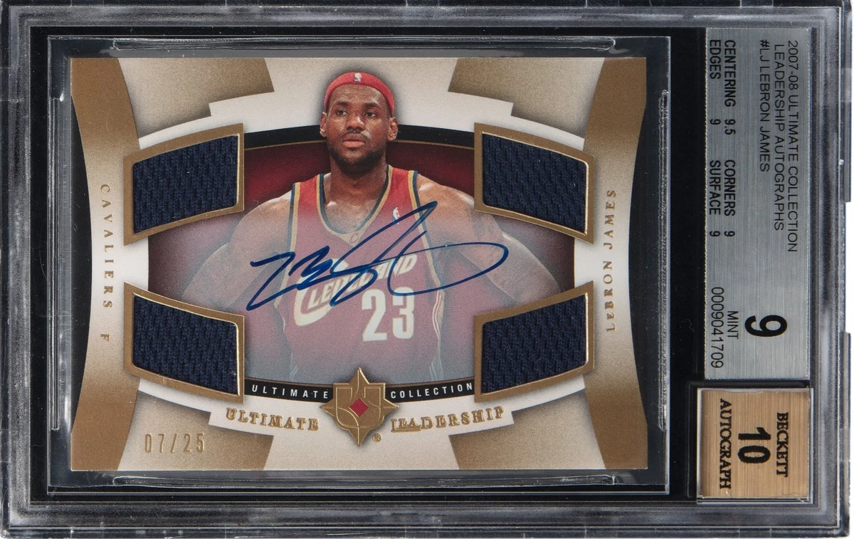 LeBron James 9 Graded Basketball Autographed Sports Trading Cards 