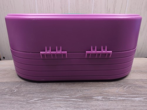 Vintage 80er-90er Retro Caboodles 2650 großer ovaler Reise Kosmetik Koffer 3 Etagen - Bild 9 von 10