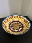 Pier 1 Mexicali 13" Round Serving Bowl Fiesta Colorful Pasta Chip Ironstone